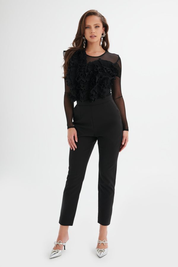 JAYDE Tailored Trousers in Black - Image 2