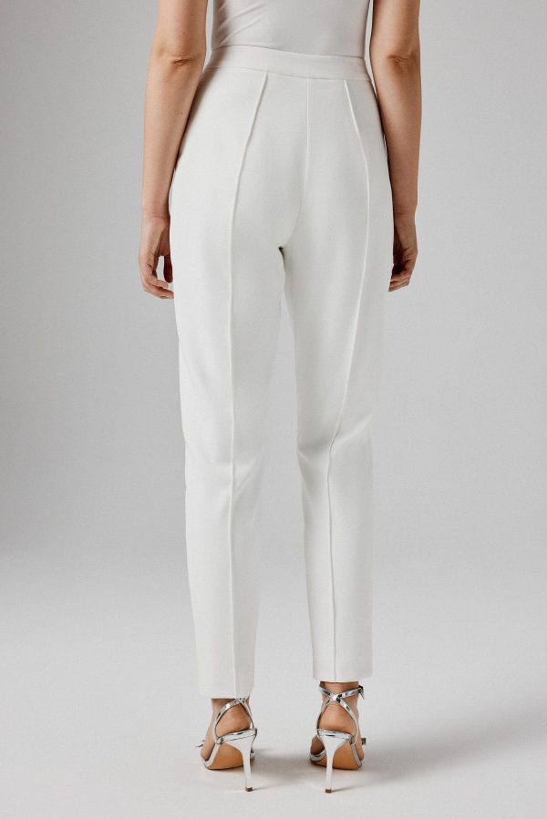 AMARIA Tailored Trousers in White - Image 3